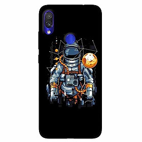 Ốp lưng in cho Xiaomi Redmi Note 7 Phi Hành Gia Mặt Trăng
