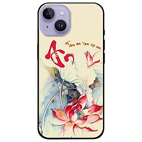 Ốp lưng dành cho Iphone 14 - Iphone 14 Plus - Iphone 14 Pro - Iphone 14 Pro Max - Tâm An Sen Đỏ