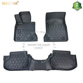 Thảm lót sàn xe ô tô VinFast Lux A Nhãn hiệu Macsim chất liệu nhựa TPE cao cấp màu đen