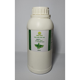 Tinh dầu Bạc hà hữu cơ Mộc Mây chai 500ml và 1Lít - tinh dầu nguyên chất từ thiên nhiên - chất lượng và mùi hương vượt trội