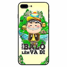 Ốp lưng in cho Iphone 7 Plus/ 8 Plus Mẫu Xách Balo Lên Nam