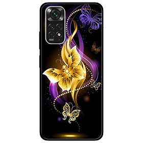 Ốp lưng dành cho Xiaomi Redmi Note 11 4G mẫu Bướm Đen Tím