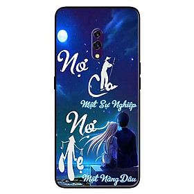 Ốp lưng in cho Realme X Mẫu Nợ Cha Nợ Mẹ