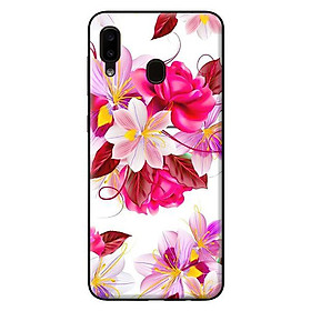 Ốp lưng in cho Samsung Galaxy A20 mẫu Hoa Hồng - Hàng chính hãng