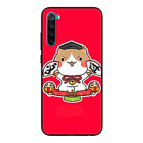 Ốp Lưng in cho Xiaomi Redmi Note 8 Mẫu Mèo May Mắn 7 - Hàng Chính Hãng