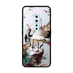 Ốp Lưng in cho Vivo V17 Pro Mẫu Hạc Anh Đào - Hàng Chính Hãng