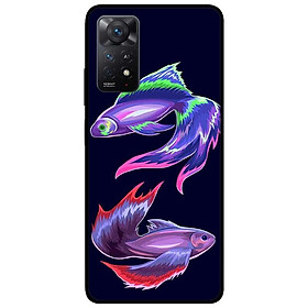 Ốp lưng dành cho Xiaomi Redmi Note 11 Pro 5G - Cặp Đôi Cá Tím