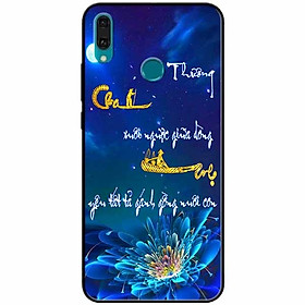 Ốp lưng in cho Huawei Y9 2019 Mẫu Thư Pháp Cha Mẹ