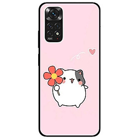 Ốp lưng dành cho Xiaomi Redmi Note 11 4G - Chú Chuột Cầm Hoa