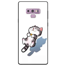 Ốp lưng in cho Samsung Note 9 Mẫu Mèo Sọc