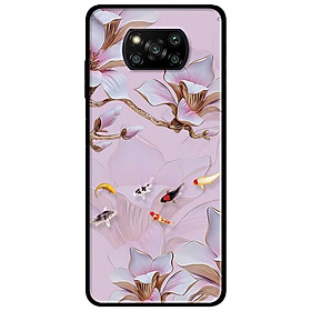 Ốp lưng dành cho Xiaomi Poco X3 mẫu Tranh Hoa Và Cá