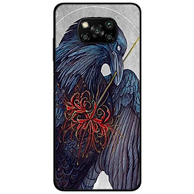 Ốp lưng dành cho Xiaomi Poco X3 mẫu Chú Chim Cầm Hoa