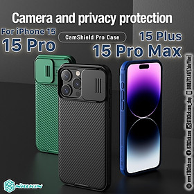 ỐP LƯNG DÀNH CHO ĐIỆN THOẠI IPHONE 15 PRO MAX - 15 PRO NILLKIN CAMSHIELD PRO NILLKIN