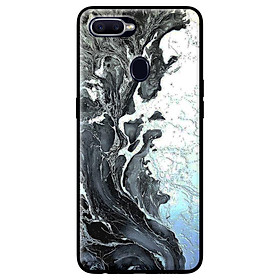 Ốp in cho Oppo Realme 2 Pro Đá Trắng Đen - Hàng chính hãng