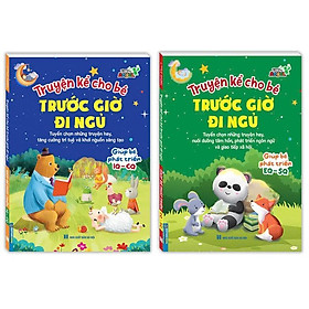 Sách - Truyện Kể Cho Bé Trước Giờ Đi Ngủ Giúp Bé Phát Triển IQ CQ + Giúp Bé Phát Triển EQ SQ - Minh Thắng