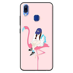Ốp in cho Vivo Y95 Hạc Hồng Và Cô Gái - Hàng chính hãng