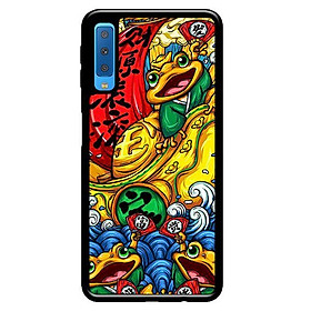 Ốp in cho Samsung Galaxy A7 2018 Cóc Vàng - Hàng chính hãng