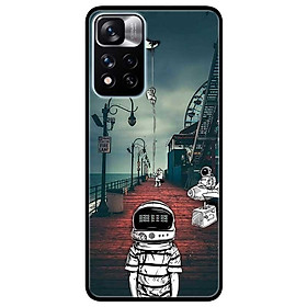 Ốp lưng dành cho Xiaomi Redmi Note 11 Pro 5G ( Bản Nội Địa ) mẫu Vũ Trụ Mặt Trăng Sọc