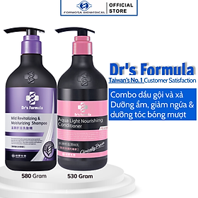 Combo Dầu Gội Xả chăm sóc da đầu khô nhạy cảm dưỡng tóc bóng mượt Dr