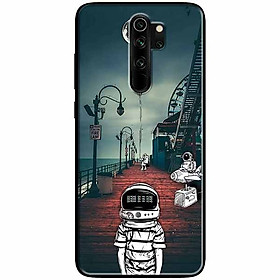 Ốp lưng dành cho Xiaomi Redmi Note 8 Pro mẫu Vũ Trụ Mặt Trăng