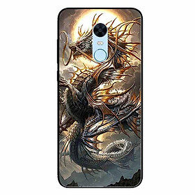 Ốp lưng in cho Xiaomi Redmi Note 5/ Redmi 5 Plus Rồng Trăng