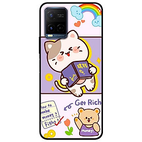 Ốp lưng dành cho Vivo Y21 - Vivo Y21s mẫu Mèo Giàu