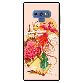 Ốp in cho Samsung Galaxy Note 9 Phượng Hoàng Nền Hồng - Hàng chính hãng