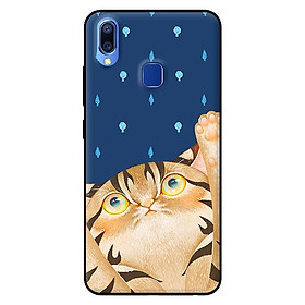 Ốp in cho Vivo Y95 Mèo Xanh - Hàng chính hãng