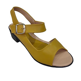 Giày Sandal Nữ Cao Gót HÀ NAM Da Bò Thật Thời Trang Cao Cấp 5cm DNU2135