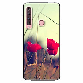 Ốp lưng dành cho Samsung A9 2018 mẫu Ba Nụ Hoa Đỏ