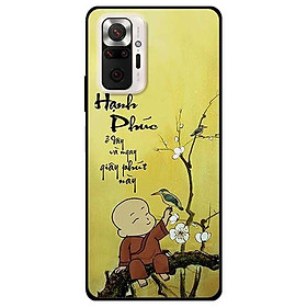 Ốp lưng dành cho Xiaomi Xiaomi Redmi Note 10 - Redmi Note 10 Pro - mẫu Hạnh Phúc Chú Tiểu Hoa Trắng