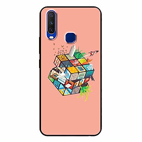 Ốp lưng in cho Vivo Y12 Rubik Cube