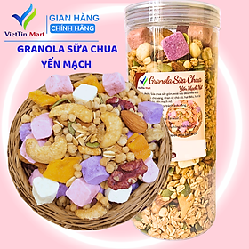 Granola Sữa Chua Yến Mạch Nổ Không Đường 500g VietTin Mart