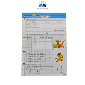 sách - Phiếu Bài Tập Cuối Tuần Môn Toán, Tiếng Anh, Tiếng Việt Lớp 3, 4, 5 ( Biên Soạn Theo Chương Trình GDPT Mới)