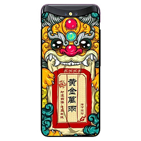 Ốp in cho Oppo Find X Lân Vàng - Hàng chính hãng
