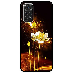Ốp lưng dành cho Xiaomi Redmi Note 11 4G mẫu Sen Trắng Vàng 2