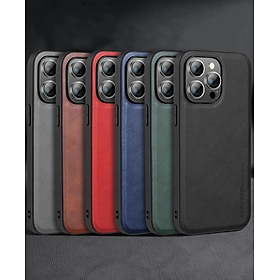 Ốp lưng cho iPhone 16 Pro Max, iPhone 16 Pro, iPhone 16 Plus, iPhone 16 hiêu X-Level lưng da viền mềm chống sốc cao cấp - Hàng chính hãng