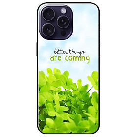 Ốp lưng dành cho Iphone 15 - Iphone 15 Plus - Iphone 15 Pro - Iphone 15 Pro Max - Cỏ Xanh Và Chữ - Hàng Chính Hãng
