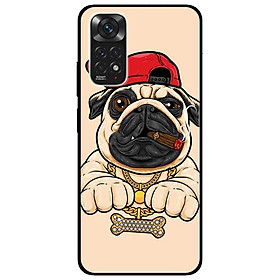 Ốp lưng dành cho Xiaomi Redmi Note 11 4G mẫu Pulldog Hiphop Nền Vàng