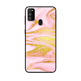 Ốp Lưng in cho Samsung Galaxy M30s Mẫu NỀN ĐÁ HOA 8 - Hàng Chính Hãng