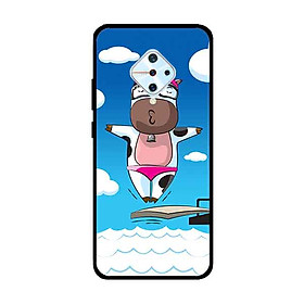 Ốp Lưng in cho Vivo S1 Pro/ Vivo V17 Mẫu Bò Sữa Bơi Lội - Hàng Chính Hãng