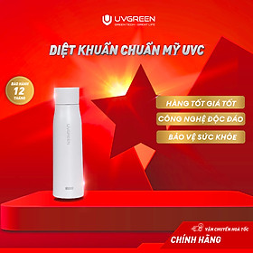 Bình Giữ Nhiệt Diệt Khuẩn UVC LED UK100 UVGREEN 500ml - Hàng Chính Hãng - Công Nghệ Mỹ, Diệt Khuẩn Nước 99,99%, Chất Liệu Inox SUS 316