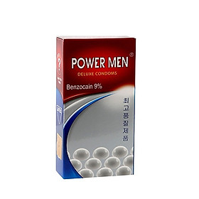 Bao Cao Su Chống Xuất Tinh Sớm Power Men Ngọc Trai - 12s - Che Tên Sản Phẩm