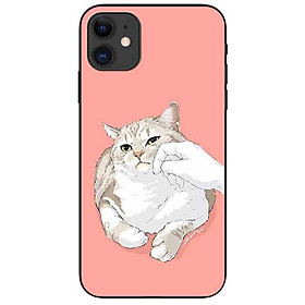 Ốp lưng in cho Iphone 11 Mẫu Mèo Mập
