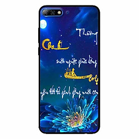 Ốp lưng in cho Huawei Y7/ Y7 Prime 2018  Mẫu Thư Pháp Cha Mẹ