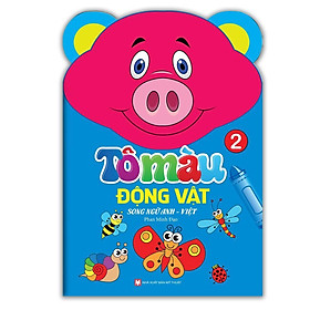 Sách - Tô Màu Động Vật - Song Ngữ Anh Việt - Tập 2 - Minh Thắng