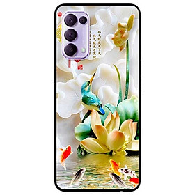 Ốp lưng dành cho Oppo Reno 5 mẫu Chim Hoa TRắng