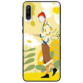 Ốp lưng in cho Huawei P30 Lite Mẫu Cô Gái Áo Vest