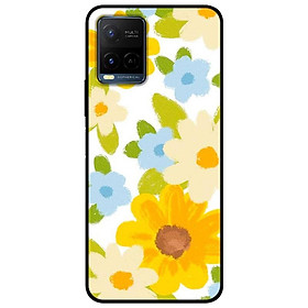 Ốp lưng dành cho Vivo Y21 - Vivo Y21s mẫu Hoa Vàng Xanh