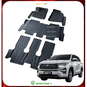 Thảm lót sàn xe ô tô Toyota Innova Cross 2023+ Nhãn hiệu Macsim chất liệu nhựa TPE cao cấp màu đen